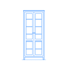 Furniture Display Cabinets Ikea Hemnes Glass Door Cabinet Icon Svg Vector, Free Vectors File